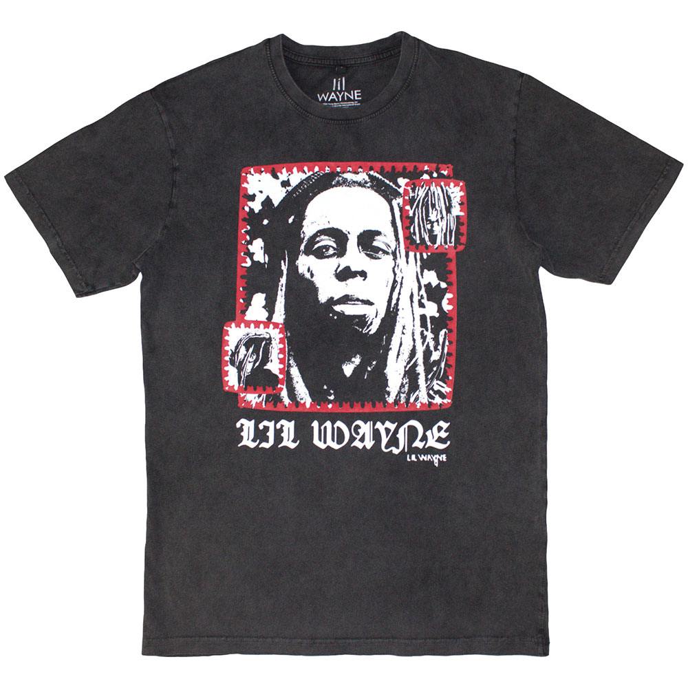 Lil Wayne - Mono Photo Heren Tshirt - Grijs